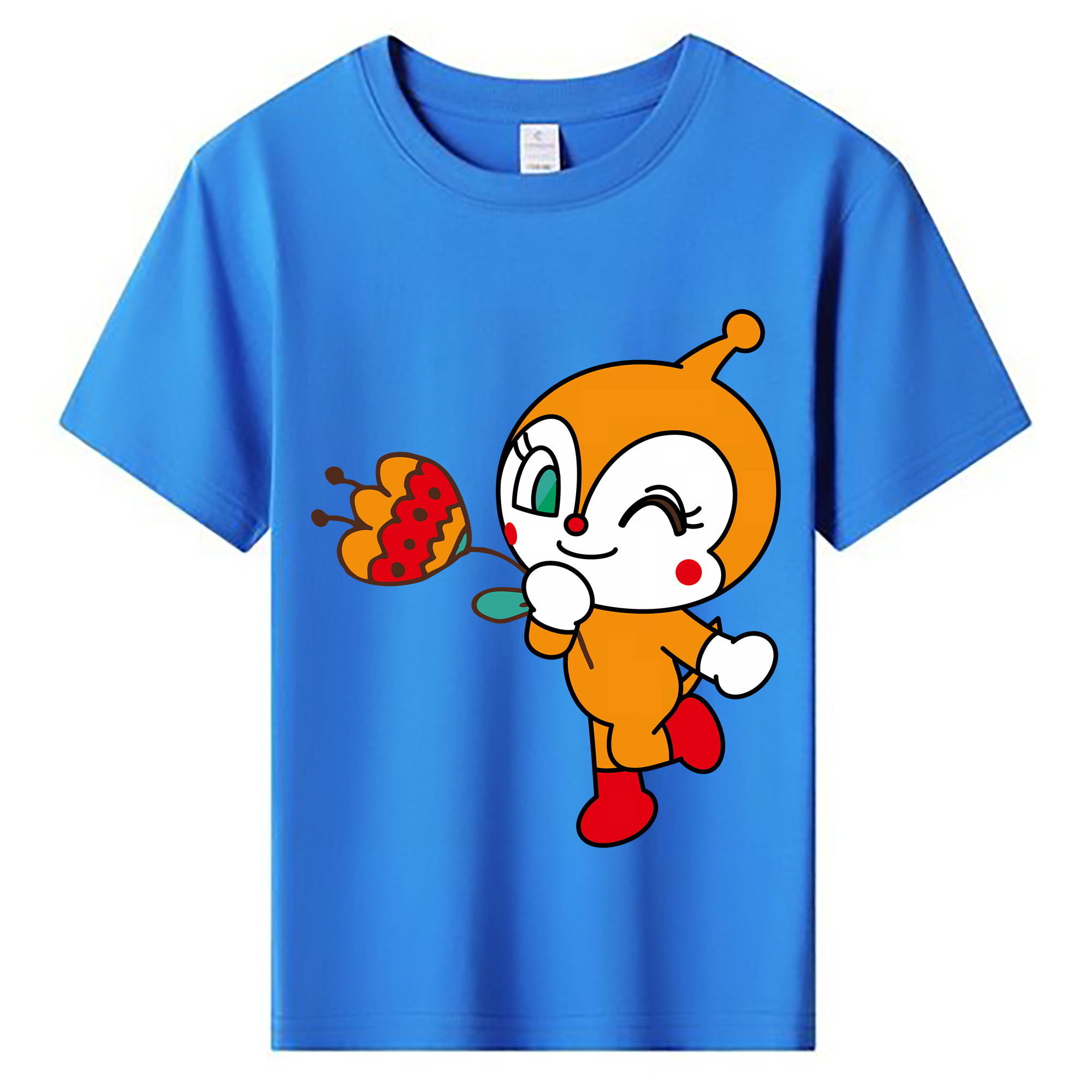 （画像用） アンパンマン Anpanman 綿100％キッズTシャツ（フロントプリント）